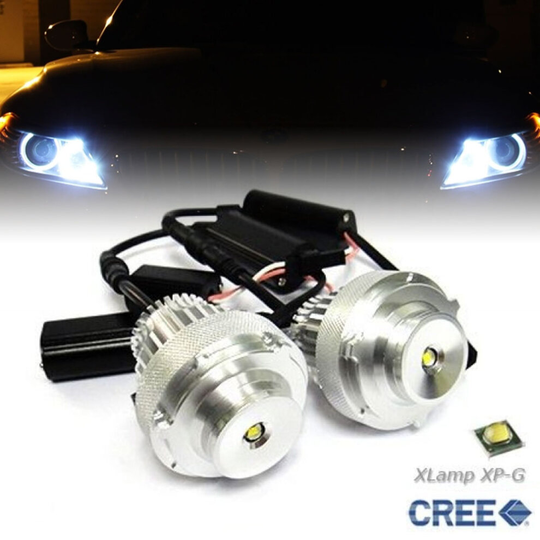 For BMW 5 Series E60 E61 LCI Headlight 20W Canbus CREE LED Angel Eyes Halo Ring Lights