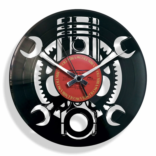 The Garage Vinyl for Those Who Love Motors 30cm Silent Wall Clock
