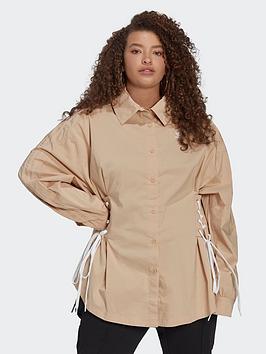 Adidas Originals Always Original Long-Sleeve Top (Plus Size) - Beige
