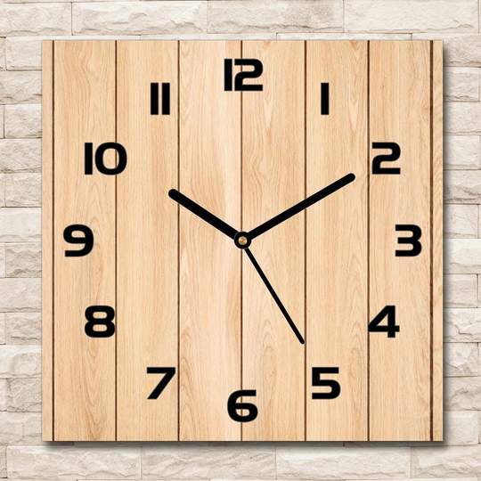 Hildy Wooden Background Silent Wall Clock