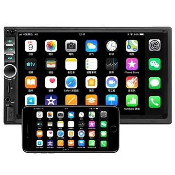 Double Din Touchscreen Bluetooth Car Stereo with Rear Camera - 7