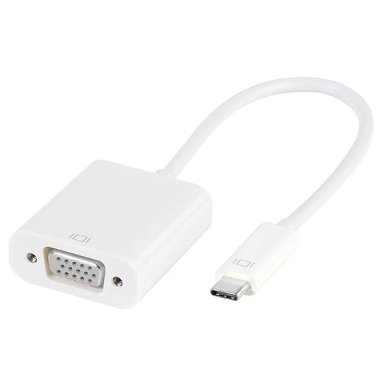 Vivanco USB Type-C Plug to VGA Socket Adapter - White