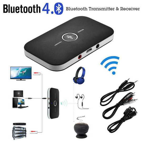 HIFI Wireless Bluetooth Audio Transmitter&Receiver 3.5MM RCA Music 2 in1 Adapter