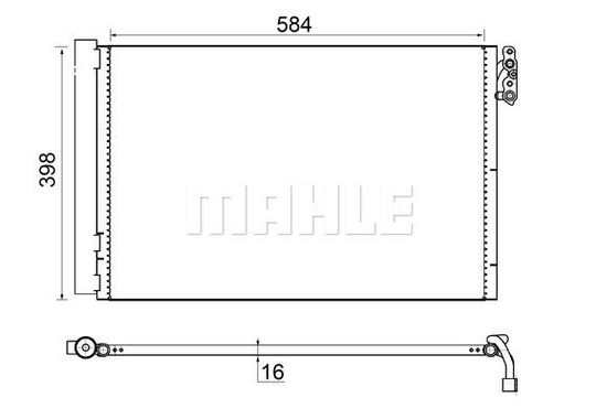 Condenser Air Conditioning 8FC351302-614 by BEHR