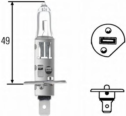 Bulb 8GH002089-136 by Hella - 10 Units H1