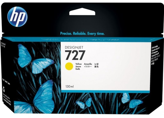 HP 727 Cyan Original Designjet Ink Cartridge - High Yield 300ml - F9J76A