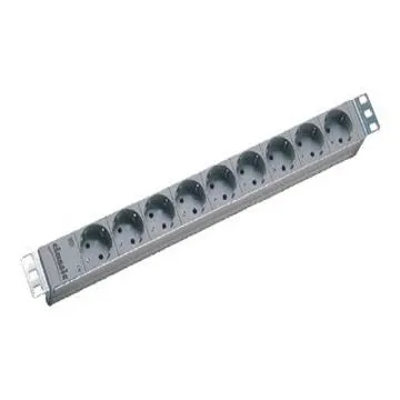 Bachmann Power Strip 9-Plug 16A - 2m - Grey