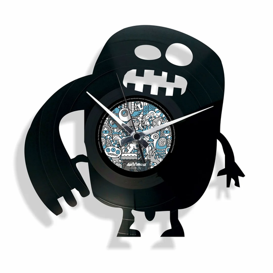 Mr Freak Vinyl with Monster 30cm Silent Wall Clock