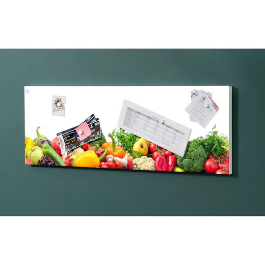 Notiz Motive Vegetables Magnetic Wall Mounted Cork Board