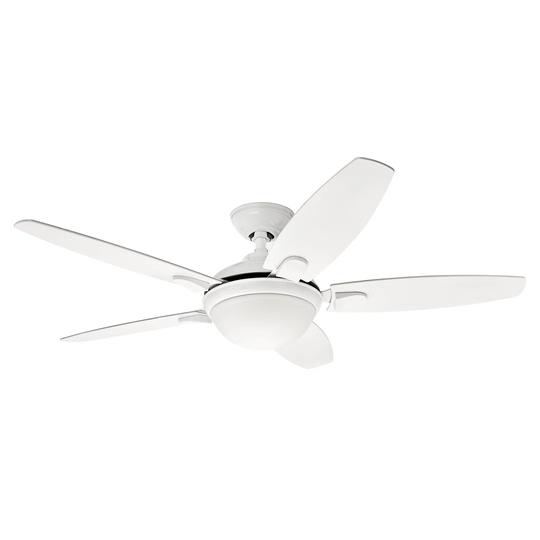 132Cm 5 - Blade Ceiling Fan with Remote Control and Light Kit Included