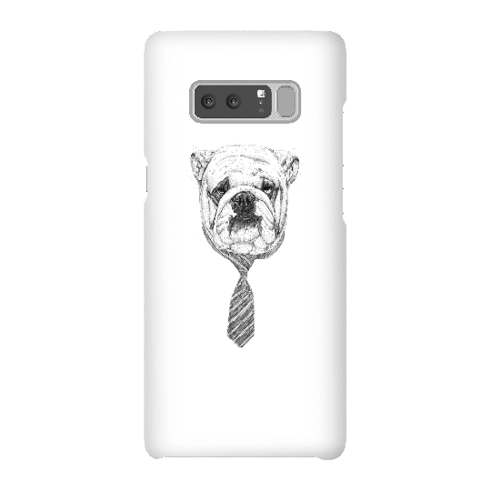 Balazs Solti Suited And Booted Bulldog Phone Case for iPhone and Android - Samsung Note 8 - Snap Case - Matte