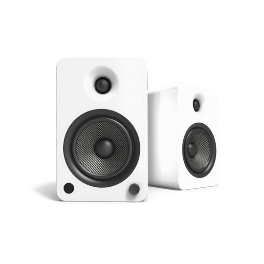(Matte White) Kanto YU6 Powered Bookshelf Speakers