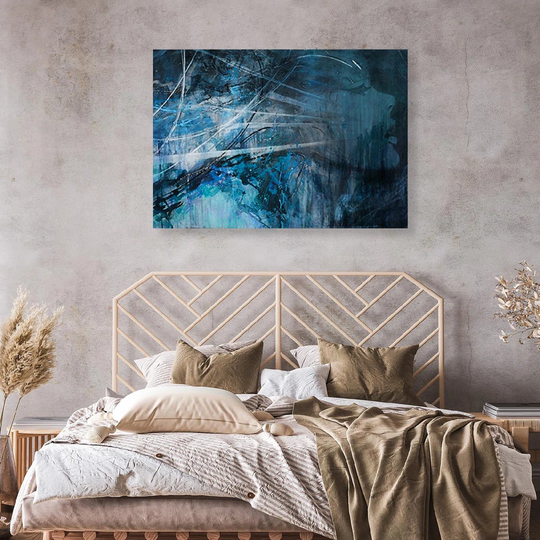 Canvas Print, Blue Abstractions 16718