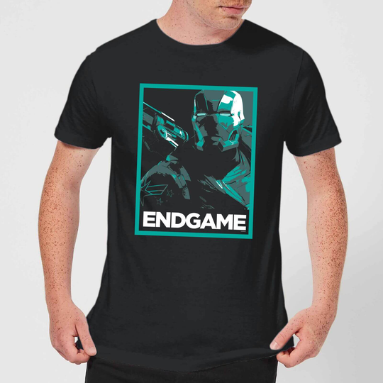 Avengers Endgame War Machine Poster Men's T-Shirt - Black - XS - Black