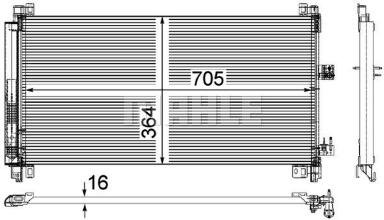 Condenser Air Conditioning 8FC351309-571 by BEHR