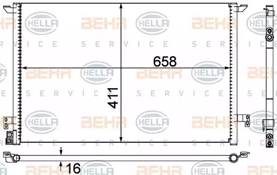 Condenser Air Conditioning 8FC351300-314 by BEHR