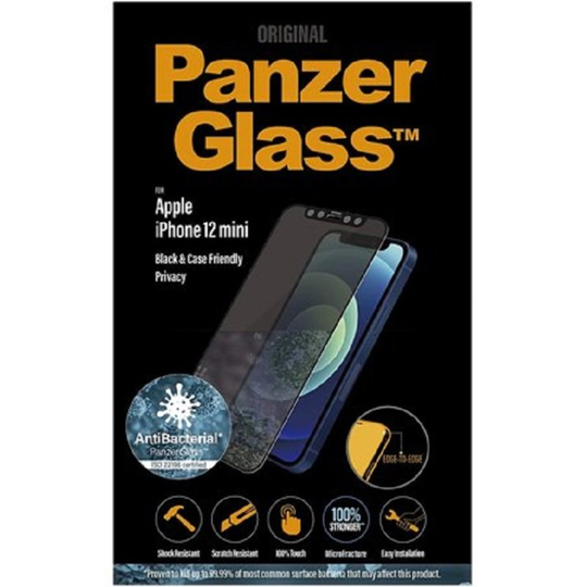 PanzerGlass iPhone 12 Mini Black - Dual Privacy