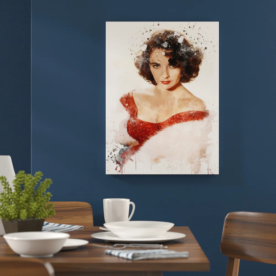 'Elizabeth Taylor' Graphic Art Print Poster