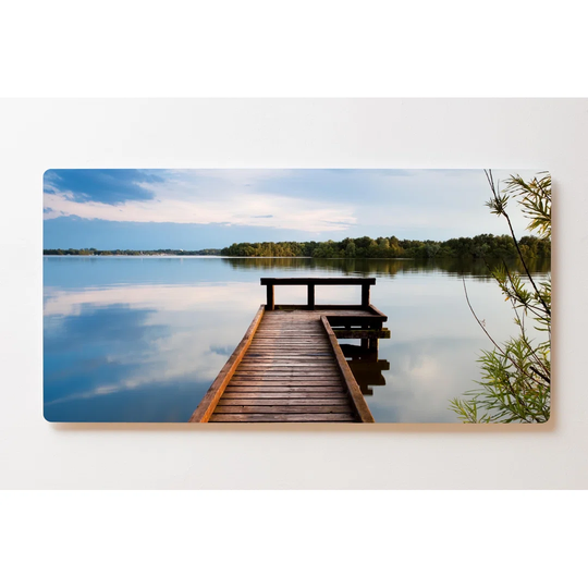 Backlight Motif Wall Picture Jetty Lake Magnetic Cork Board