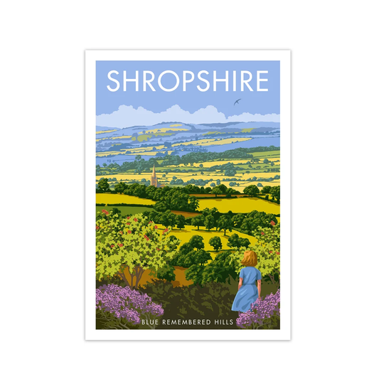 Shropshire by Stephen Millership - Picture Frame Graphic Art Print on Paper