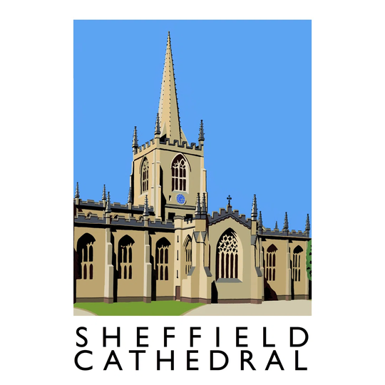 Sheffield Cathedral 2 by Richard O'Neil - Graphic Art Print on Paper