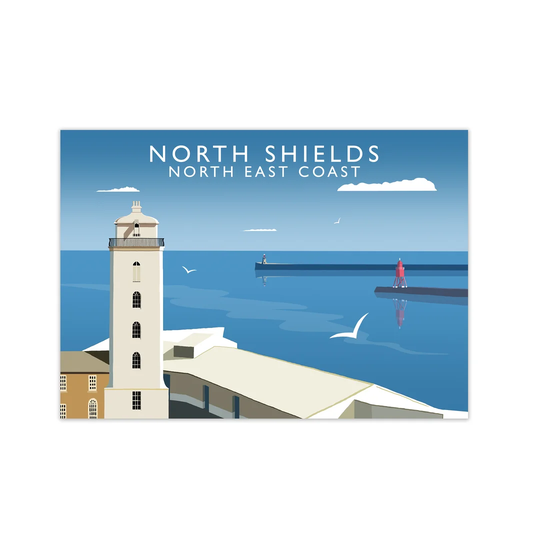 North Shields by Richard O'Neill - Unframed Graphic Art Print on Paper