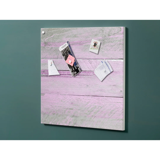 Backlight Motif Wall Picture Wooden Purple Magnetic Wall Mounted Cork Board