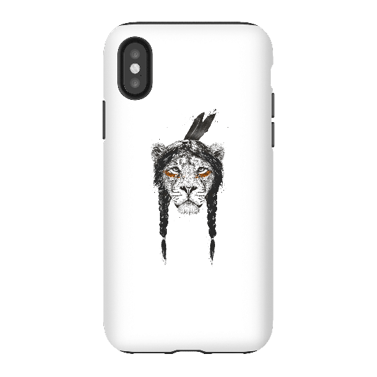 Balazs Solti Native Lion Phone Case for iPhone and Android - iPhone X - Tough Case - Matte