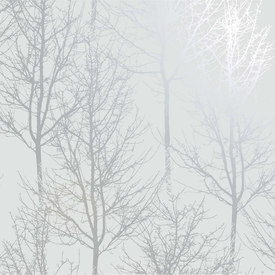 Holden Decor Rhea Trees Grey / Silver Effect Wallpaper