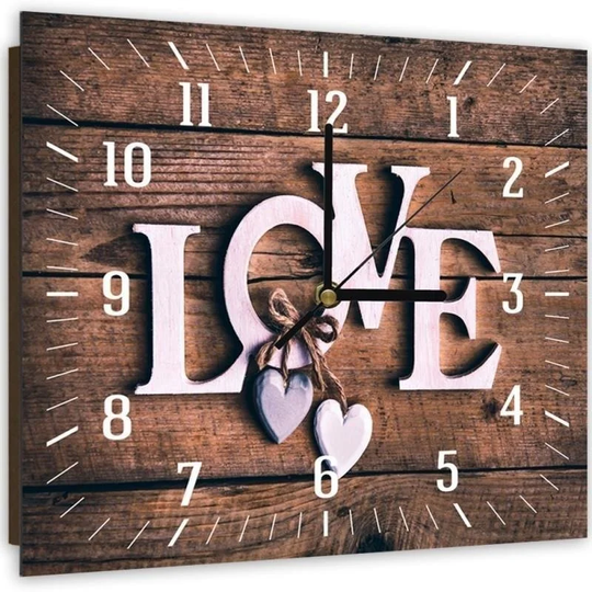 Love 6 Silent Wall Clock