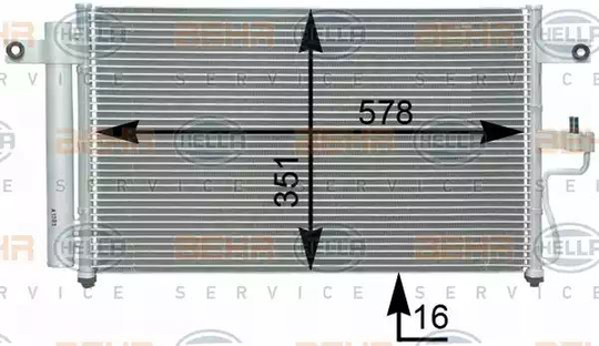 Condenser Air Conditioning 8FC351302-311 by BEHR