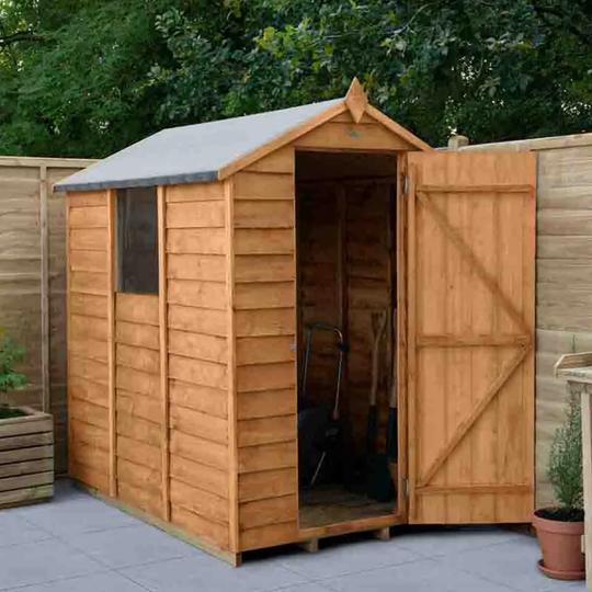 Forest Garden Overlap Dip Treated 4' x 6' Apex Shed