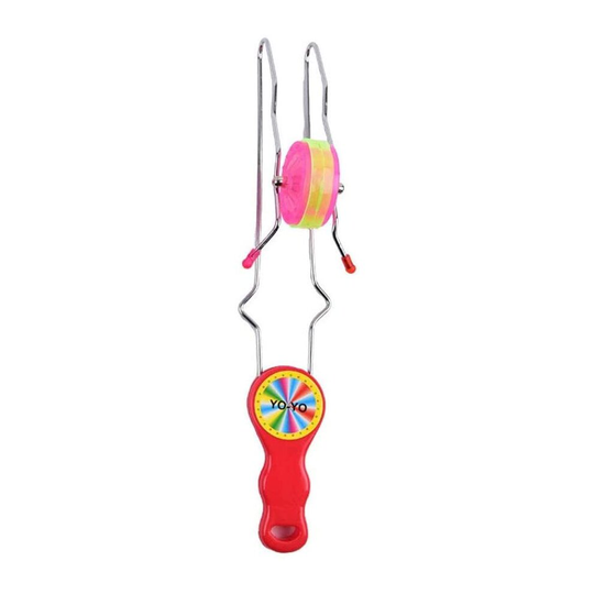 Flashing Light Up Yo Yo Wheel Kinetic Rail Twister Toy Retro Light Up Gyro Wheel Magnetic Rail Twister Spinning Toy for...