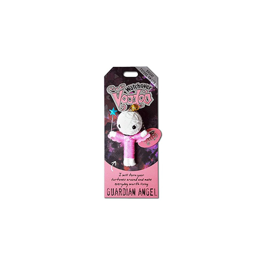 Watchover Voodoo - String Voodoo Doll Keychain - Novelty Voodoo Doll for Bag, Luggage or Car Mirror - Guardian Angel Voodoo Keychain, 5 inches