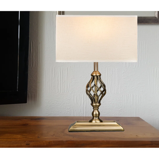 Bratton 45Cm Antique Brass Table Lamp