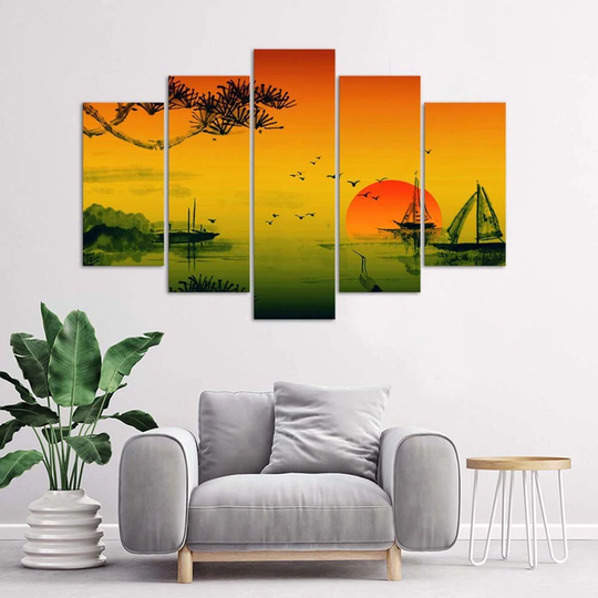Canvas Print Japan Sunset