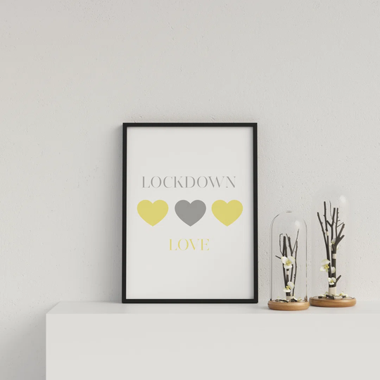 Typography Lockdown Love Y&G