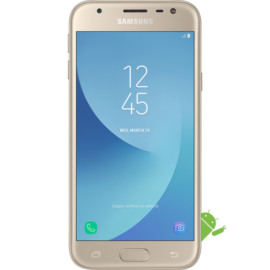 (Unlocked, Gold) Samsung Galaxy J3 (2017) Single Sim | 16GB | 2GB RAM
