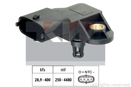Air Pressure Sensor, height adaptation Made in Italy - OE Equivalent 493206 KW 493206