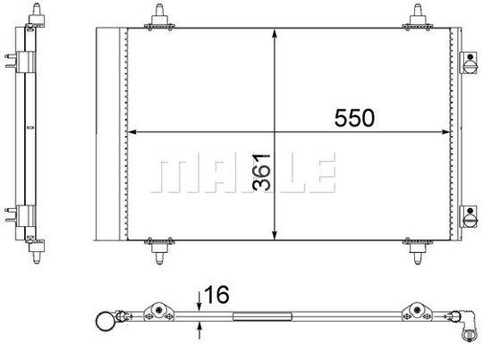 Condenser Air Conditioning 8FC351304-284 by BEHR