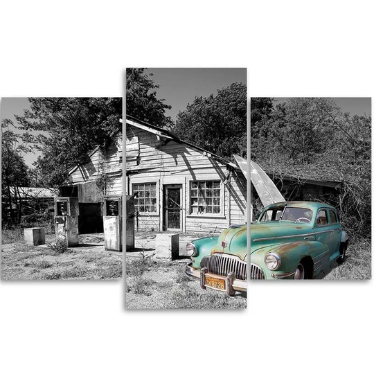 Canvas Print Old Retro Car