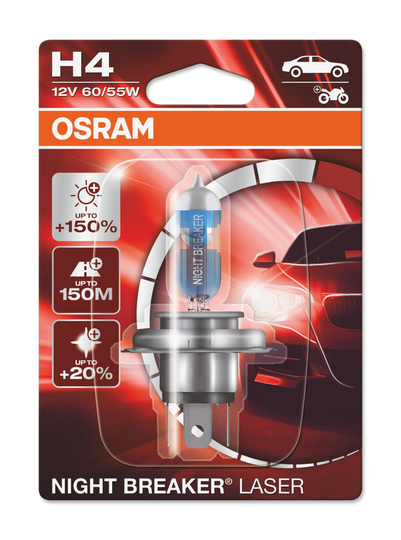 Osram Night Breaker Laser 150 H4 12V/60-55W 64193NL