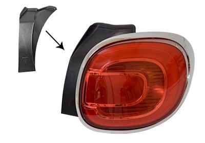 Combination Tail Light 1609924 Van Wezel 1609924