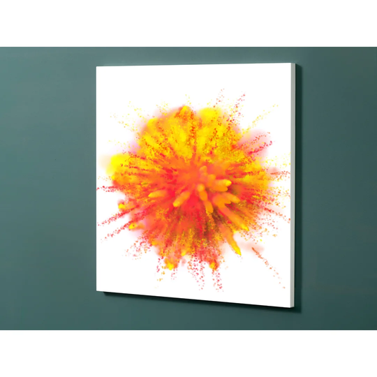 Notiz Motive Colour Explosion Yellow Magnetic Wall Mounted Cork Board