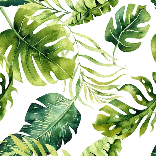 Walllpaper Roll 416X254cm Kitchen Livingroom Bedroom Mural Decoration Wallpaper Material With Print - Leaves Leaves