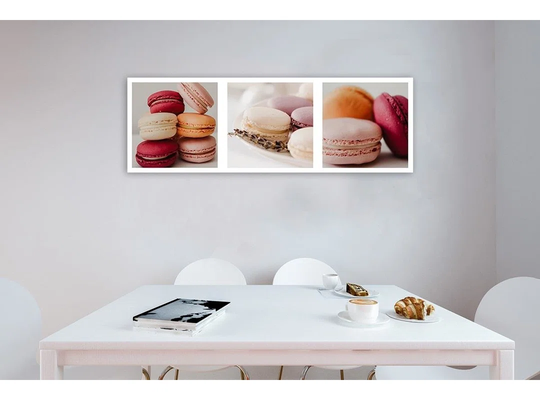Canvas Print Macaroon Cake Panorama