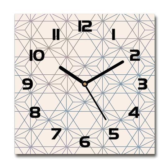 Ikuho Geometric Background Silent Wall Clock