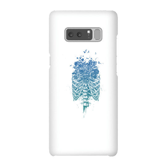 Balazs Solti Ribcage And Flowers Phone Case for iPhone and Android - Samsung Note 8 - Snap Case - Gloss