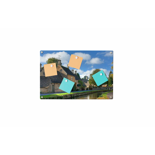 Country Side Magnetic Wall Mounted Photo Memo Board