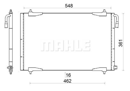 Condenser Air Conditioning 8FC351037-514 by BEHR